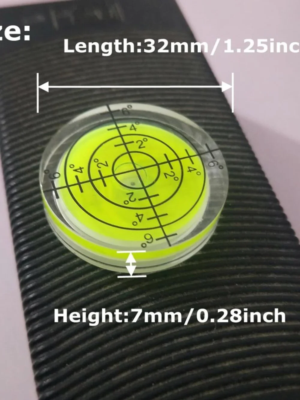 3Pcs Circular Bubble Level Bullseye Degree Marked Surface Round Spirit Levels Me